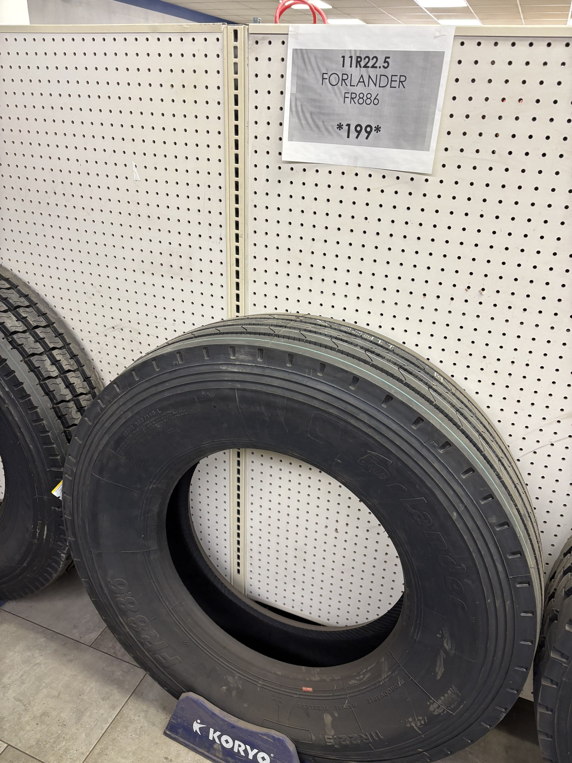 Forlander 11R22.5 steer tires FR866 in Edmonton tire