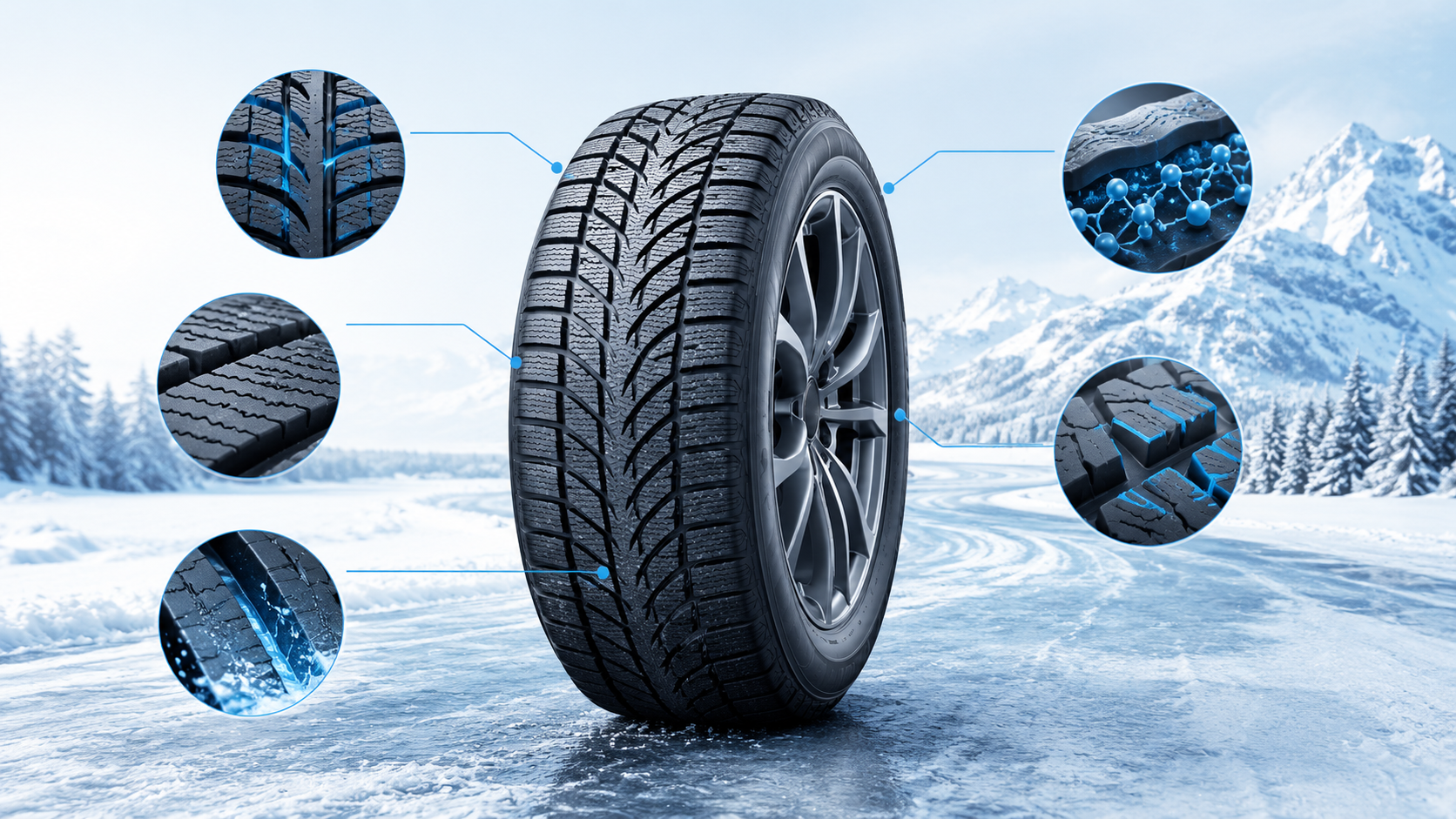 Explore PCR winter tires designed for Canadian roads, snow and ice. Learn about 3PMSF ratings, tread patterns, sizes and how to choose winter tires.